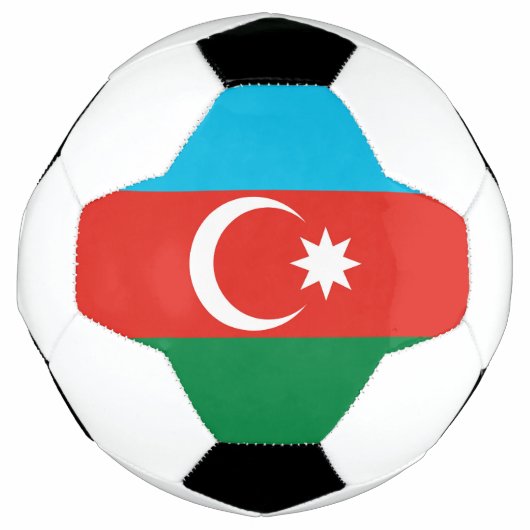 Flagge Aserbaidschans Fußball (Vorderseite)