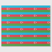 Flagge Aserbaidschans Geschenkpapier (Flach)