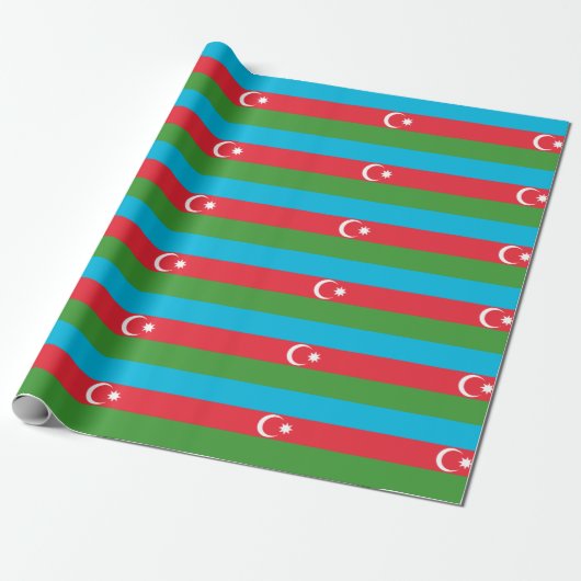 Flagge Aserbaidschans Geschenkpapier (Ungerollt)