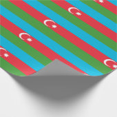 Flagge Aserbaidschans Geschenkpapier (Ecke)