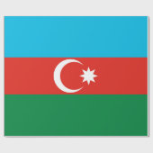 Flagge Aserbaidschans Geschenkpapier (Flach)