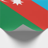 Flagge Aserbaidschans Geschenkpapier (Ecke)