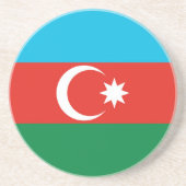Flagge Aserbaidschans Getränkeuntersetzer (Vorne)