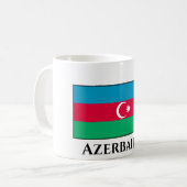 Flagge Aserbaidschans Kaffeetasse (Vorderseite Links)