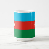 Flagge Aserbaidschans Kaffeetasse (Mittel)