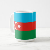 Flagge Aserbaidschans Kaffeetasse (Vorderseite Links)
