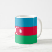 Flagge Aserbaidschans Kaffeetasse (VorderseiteRechts)