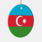Flagge Aserbaidschans Keramik Ornament (Rechts)