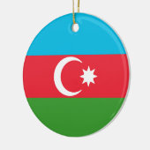 Flagge Aserbaidschans Keramik Ornament (Links)