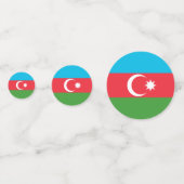 Flagge Aserbaidschans Konfetti (Rückseiten)