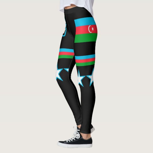 Flagge Aserbaidschans Leggings (Links)