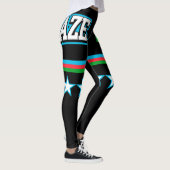 Flagge Aserbaidschans Leggings (Rechts)