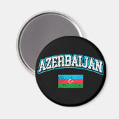 Flagge Aserbaidschans Magnet (Vorderseite/Rückseite)