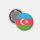 Flagge Aserbaidschans Magnet (Vorderseite/Rückseite)