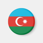 Flagge Aserbaidschans Magnet (Vorne)