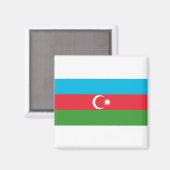 Flagge Aserbaidschans Magnet (Vorderseite/Rückseite)