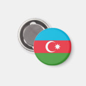 Flagge Aserbaidschans Magnet (Vorderseite/Rückseite)