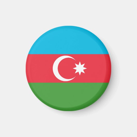 Flagge Aserbaidschans Magnet (Vorne)