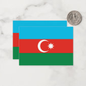 Flagge Aserbaidschans Mitteilungskarte (Vorderseite/Rückseite Beispiel)