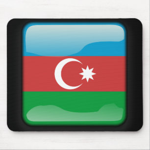 Flagge Aserbaidschans Mousepad
