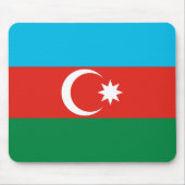 Flagge Aserbaidschans Mousepad (Vorne)