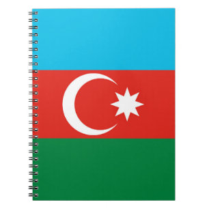 Flagge Aserbaidschans Notizblock