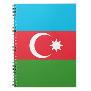 Flagge Aserbaidschans Notizblock
