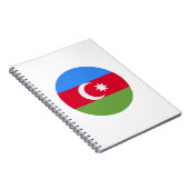 Flagge Aserbaidschans Notizblock (Rechte Seite)