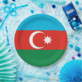 Flagge Aserbaidschans Pappteller (Party)