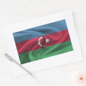 Flagge Aserbaidschans Rechteckiger Aufkleber (Umschlag)