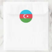Flagge Aserbaidschans Runder Aufkleber (Tasche)