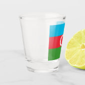 Flagge Aserbaidschans Schnapsglas (Links)