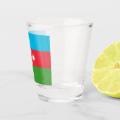 Flagge Aserbaidschans Schnapsglas (Rechts)