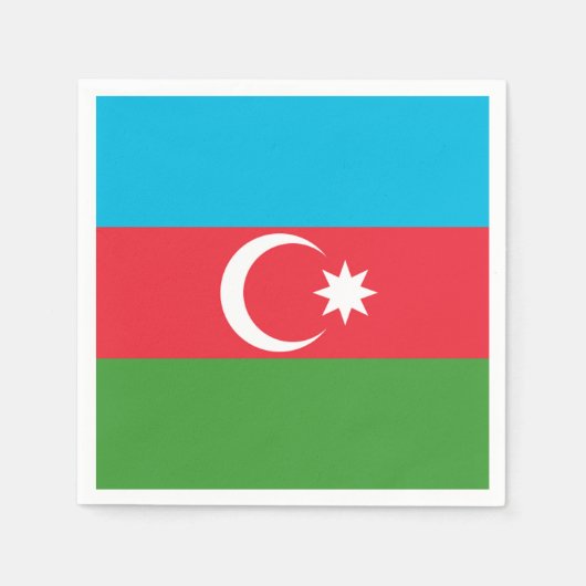Flagge Aserbaidschans Serviette (Vorderseite)