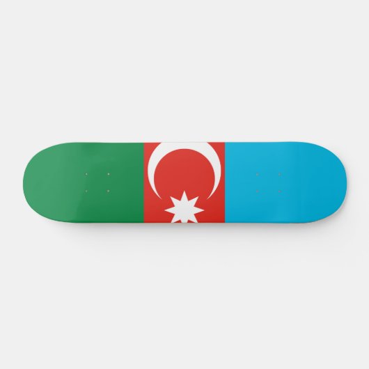 Flagge Aserbaidschans Skateboard (Horizontal)