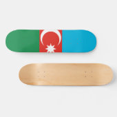 Flagge Aserbaidschans Skateboard (Horizontal)