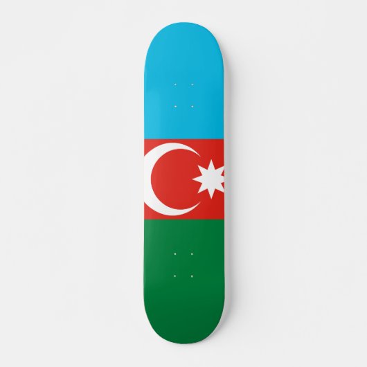 Flagge Aserbaidschans Skateboard (Vorne)
