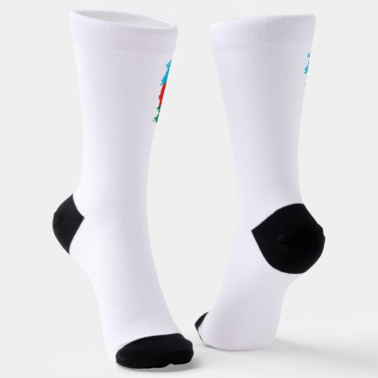 Flagge Aserbaidschans Socken (Gewinkelt)