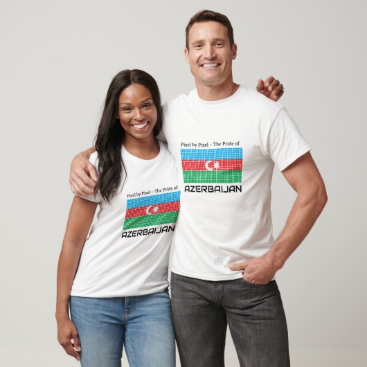 Flagge Aserbaidschans T-Shirt (Unisex)