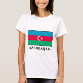 Flagge Aserbaidschans T-Shirt (Vorderseite)