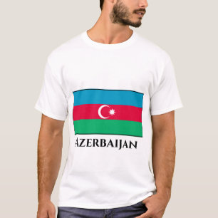 Flagge Aserbaidschans T-Shirt