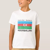 Flagge Aserbaidschans T-Shirt (Vorderseite)