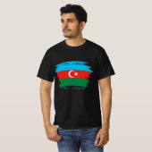 Flagge Aserbaidschans T-Shirt (Vorne ganz)