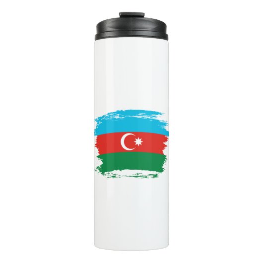 Flagge Aserbaidschans Thermosbecher (Vorderseite)