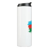 Flagge Aserbaidschans Thermosbecher (Nach links gedreht)