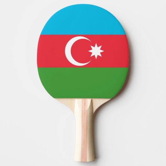 Flagge Aserbaidschans Tischtennis Schläger (Vorderseite)