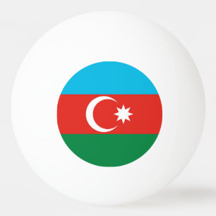 Flagge Aserbaidschans Tischtennisball