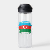 Flagge Aserbaidschans Trinkflasche (Rückseite)