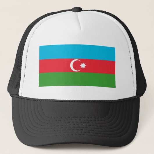 Flagge Aserbaidschans Truckerkappe (Vorderseite)