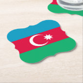 Flagge Aserbaidschans Untersetzer (angewinkelt)